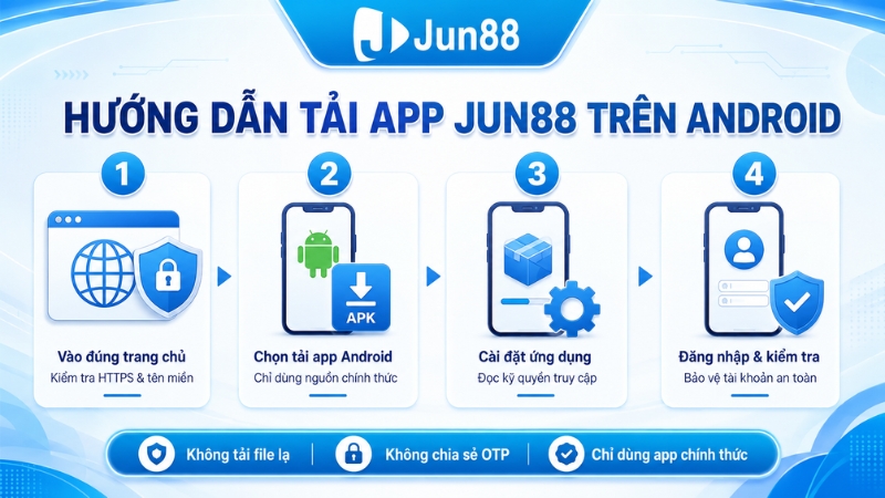 Hướng Dẫn Tải App JUN88 Trên Android